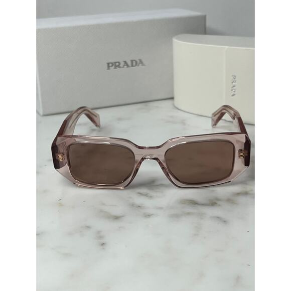 NEW Prada PR17WS Symbole Sunglasses in Peach Pink - Picture 9 of 11